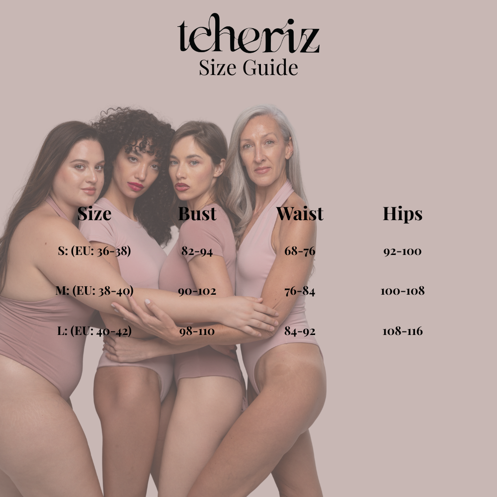 tcheriz size guide S-M-L