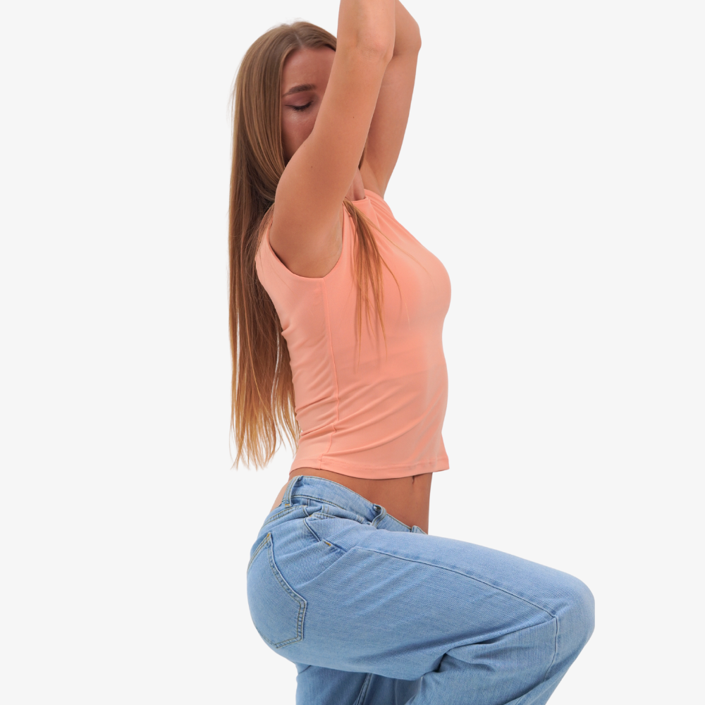 Emma - straight neckline top