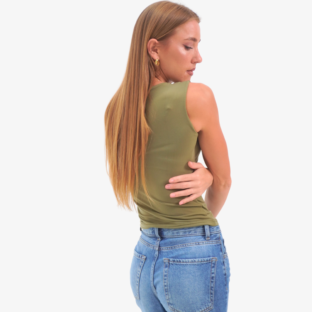 Emma - straight neckline top