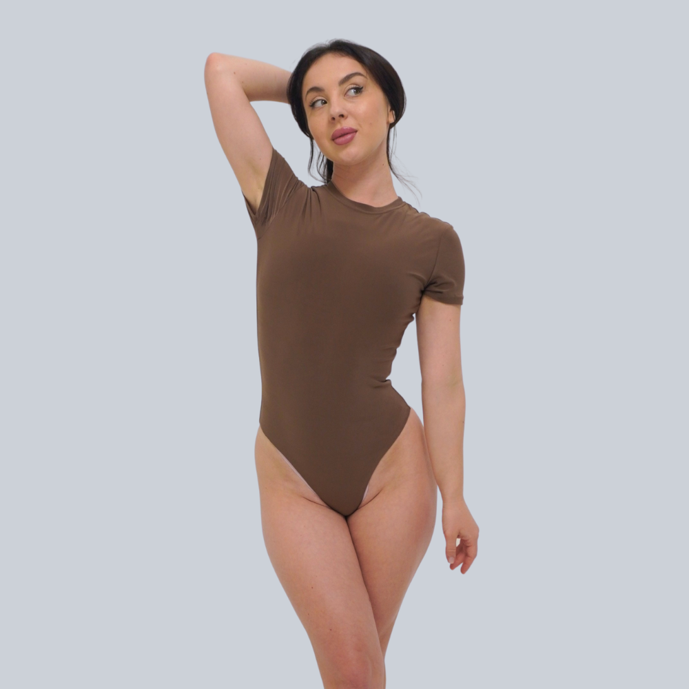 Stella bodysuit in coffee