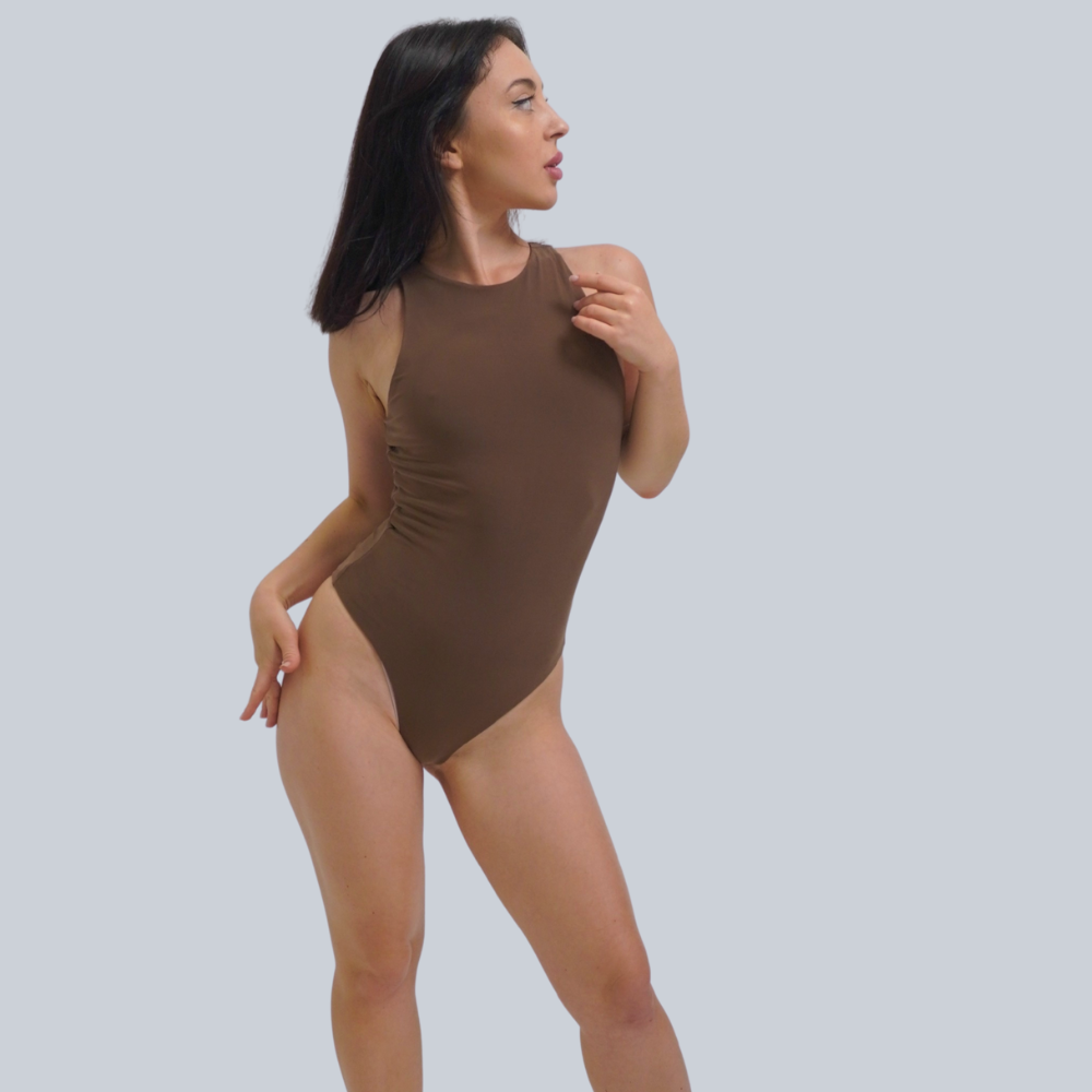 Kordia bodysuit in coffee