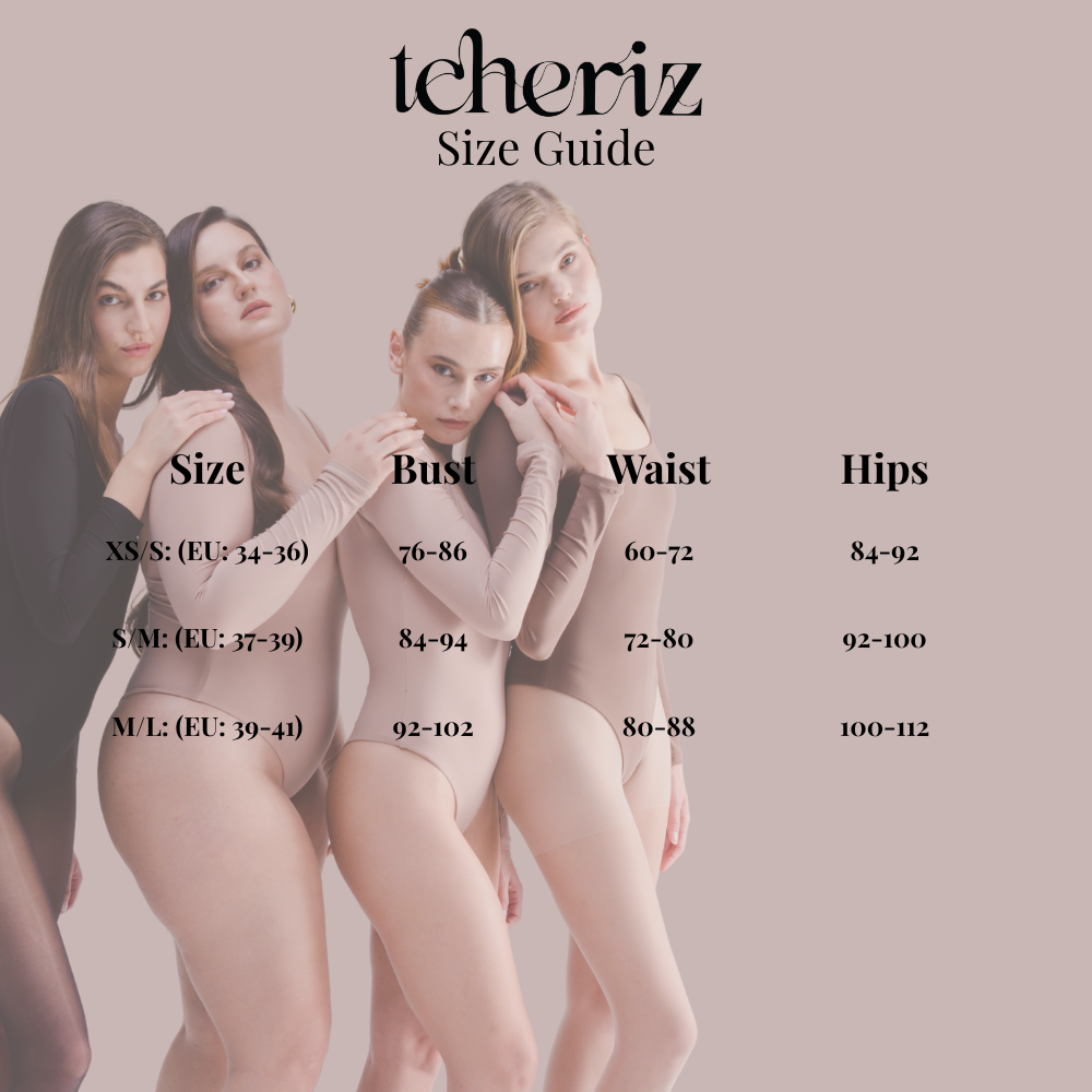Tcheriz Size guide XS - M - L