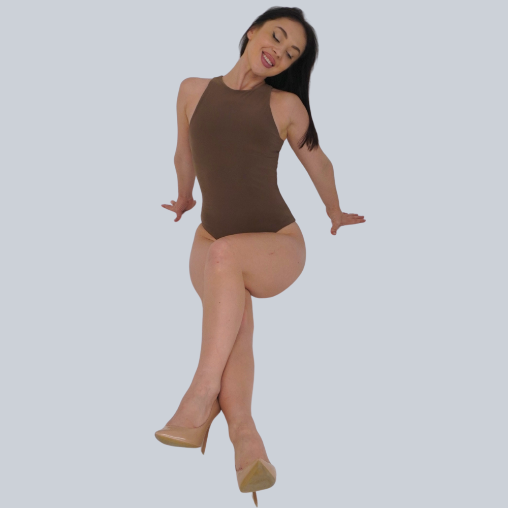 Kordia bodysuit in coffee